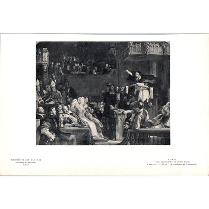The Preaching of John Knox - Wilkie c1905 Art Print D13