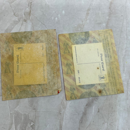 Vintage Lot Of 2 Cracker Jack Mini Postcard Toy Surprises In Wrapper AE6-1