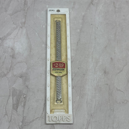 Vintage Topps Flex Band Silver Tone Watch Expansion 2541 New NOS SF4
