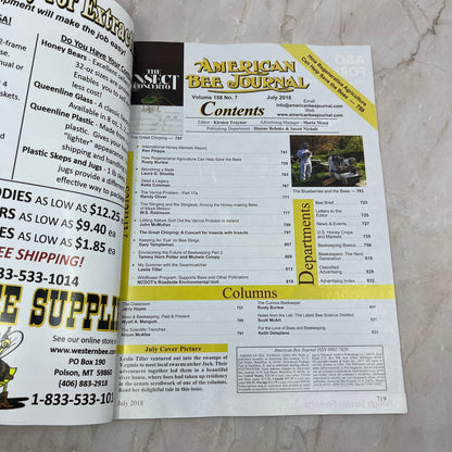 2018 July American Bee Journal Magazine Bees Beekeeping Honey M8