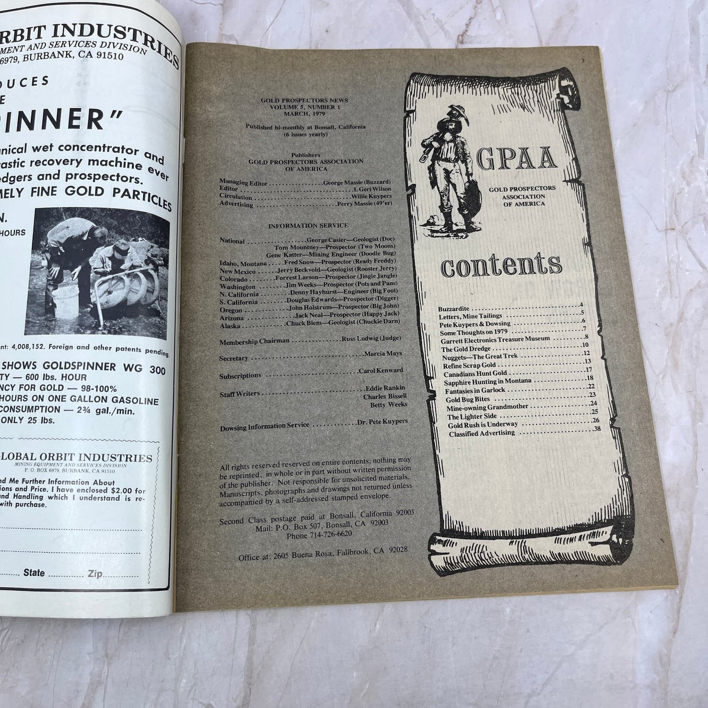 1979 March - Gold Prospecting News Magazine - Treasure Hunting Prospecting M11