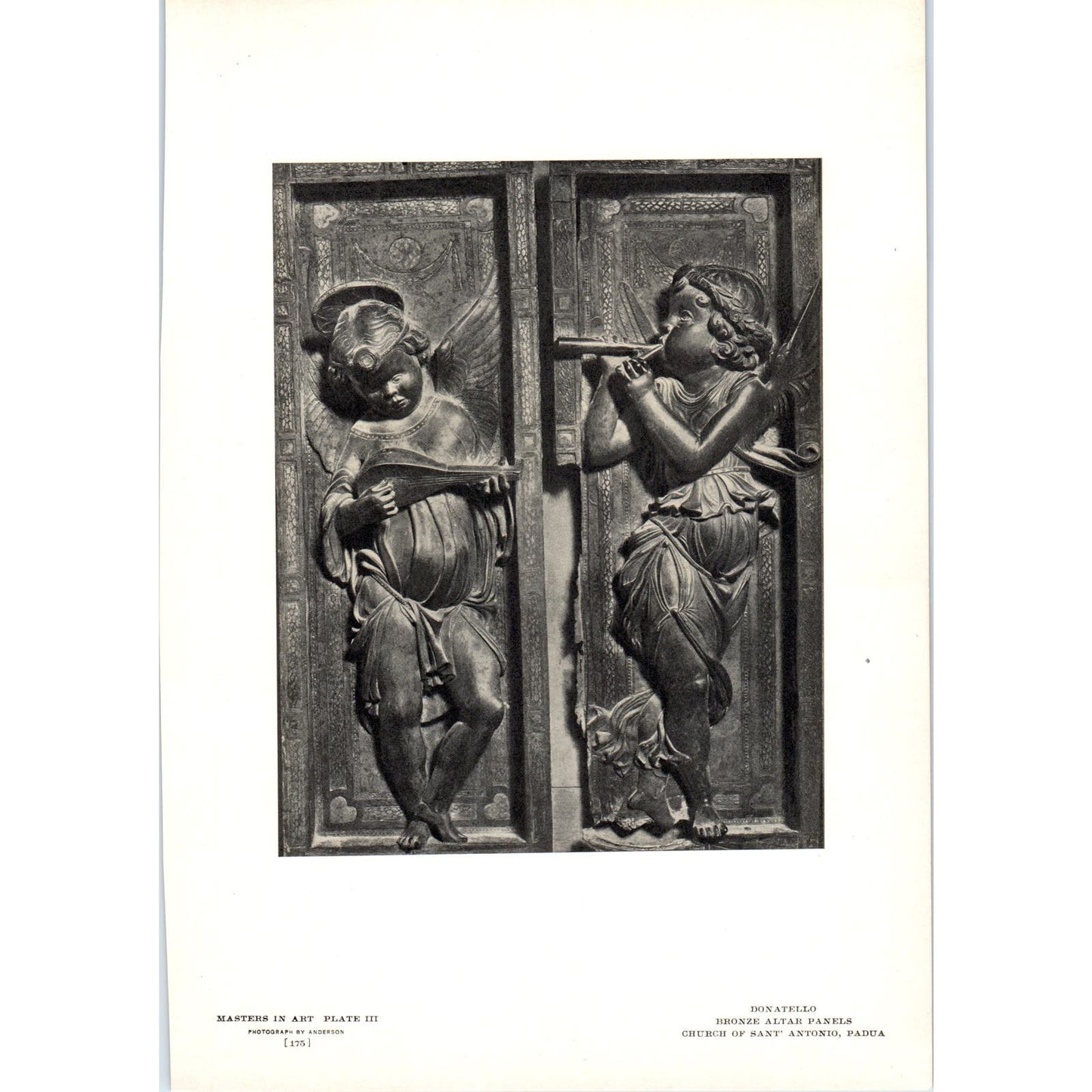 Bronze Altar Panels - Donatello c1905 Art Print D15