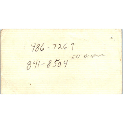 Frank G. Kovalski Wholesale Furniture Distributors Houston Business Card SD8-B20