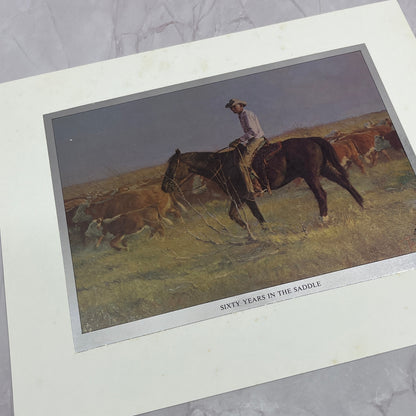 Tom Ryan 60 Years in the Saddle Western Vintage Chromatic Foil Etch 8x10" V18