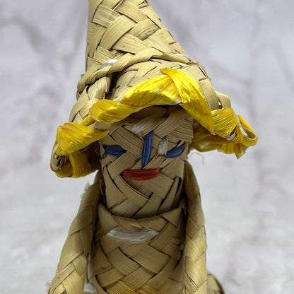 Vintage Handmade Straw Doll Folk Art 4" High SD2