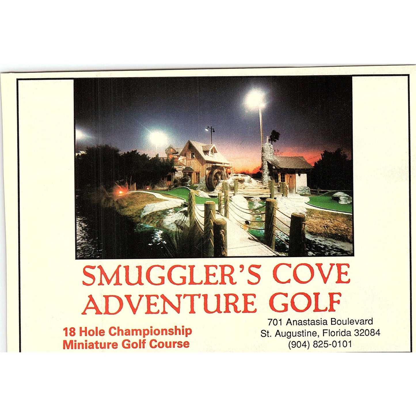 Smuggler's Cove Adventure Golf St. Augustine FL 1989 Ad AF9-12