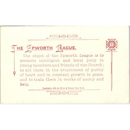 1903 The Epworth League Pledge Card Lena Helm AD8-Q2