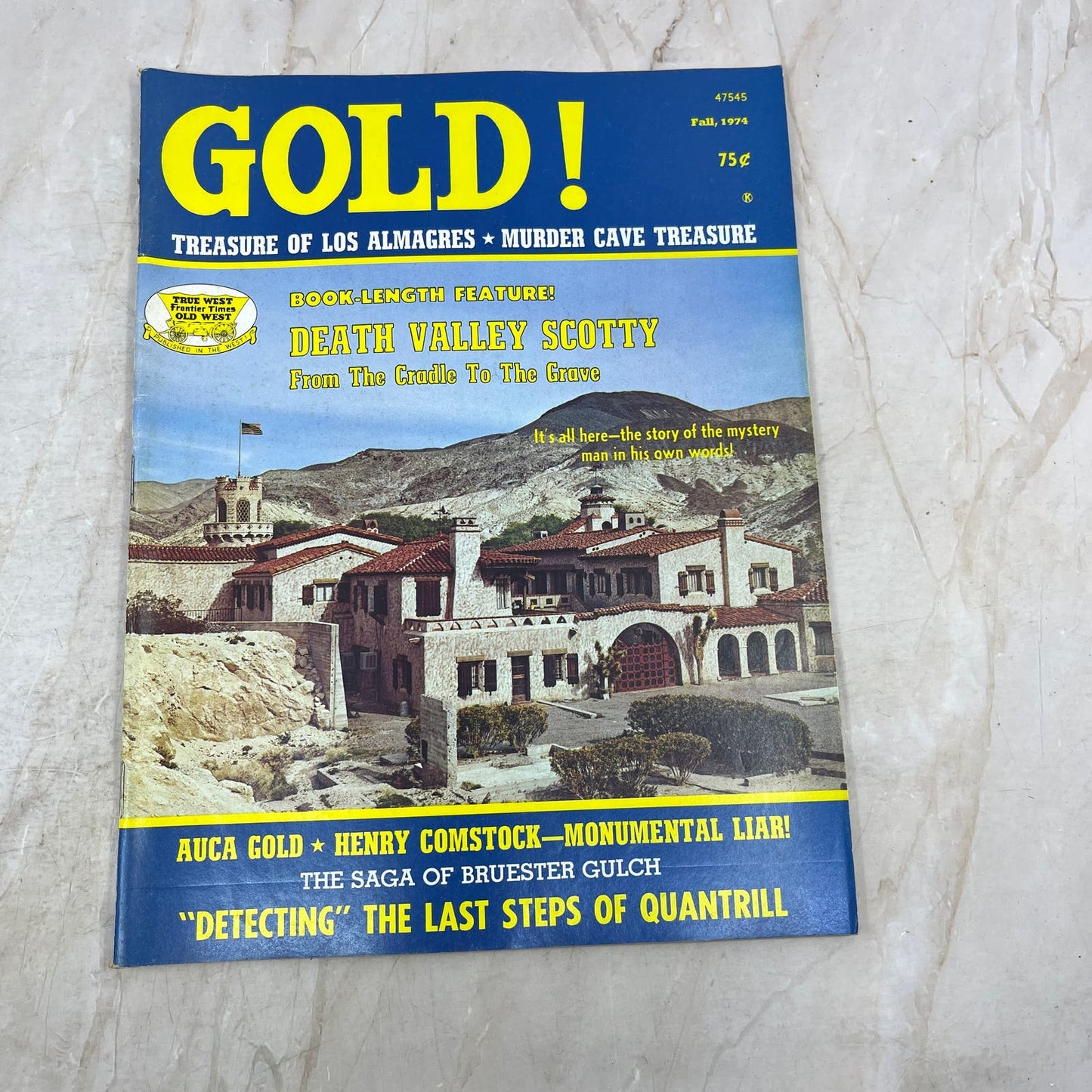1974 Fall -Gold! Magazine - Treasure Hunting Metal Detecting Prospecting M13