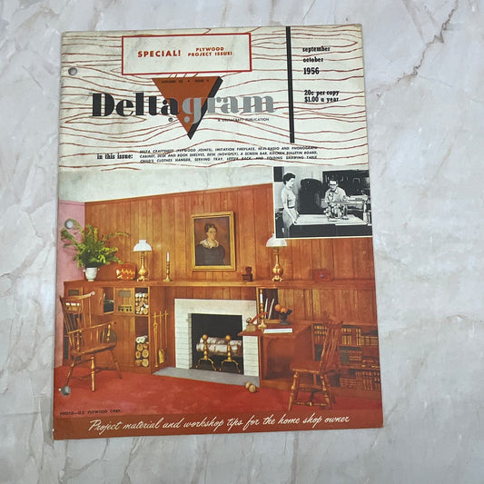 1956 Oct The Deltagram Newsletter Rockwell Delta Power Tools Woodwork TI9-P3