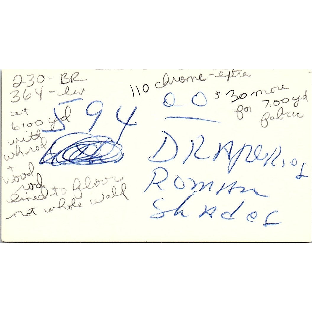 De La West Company Custom Upholstering Montrose Houston Business Card SF3-B6