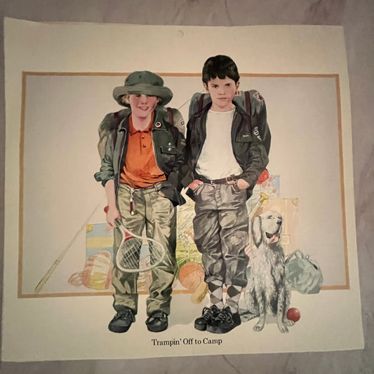 Trampin Off to Camp - Avon Childhood Moments 10.5x10" Art Print V17