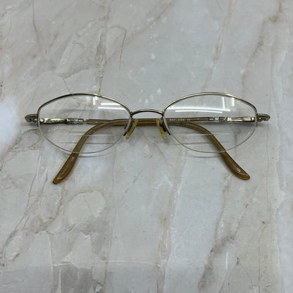 Vintage Oval Half Rim Sunglasses Eyeglasses Frames TE9-G2-5