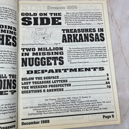 1988 Dec - Lost Treasure Magazine - Treasure Hunting Gold Prospecting M15