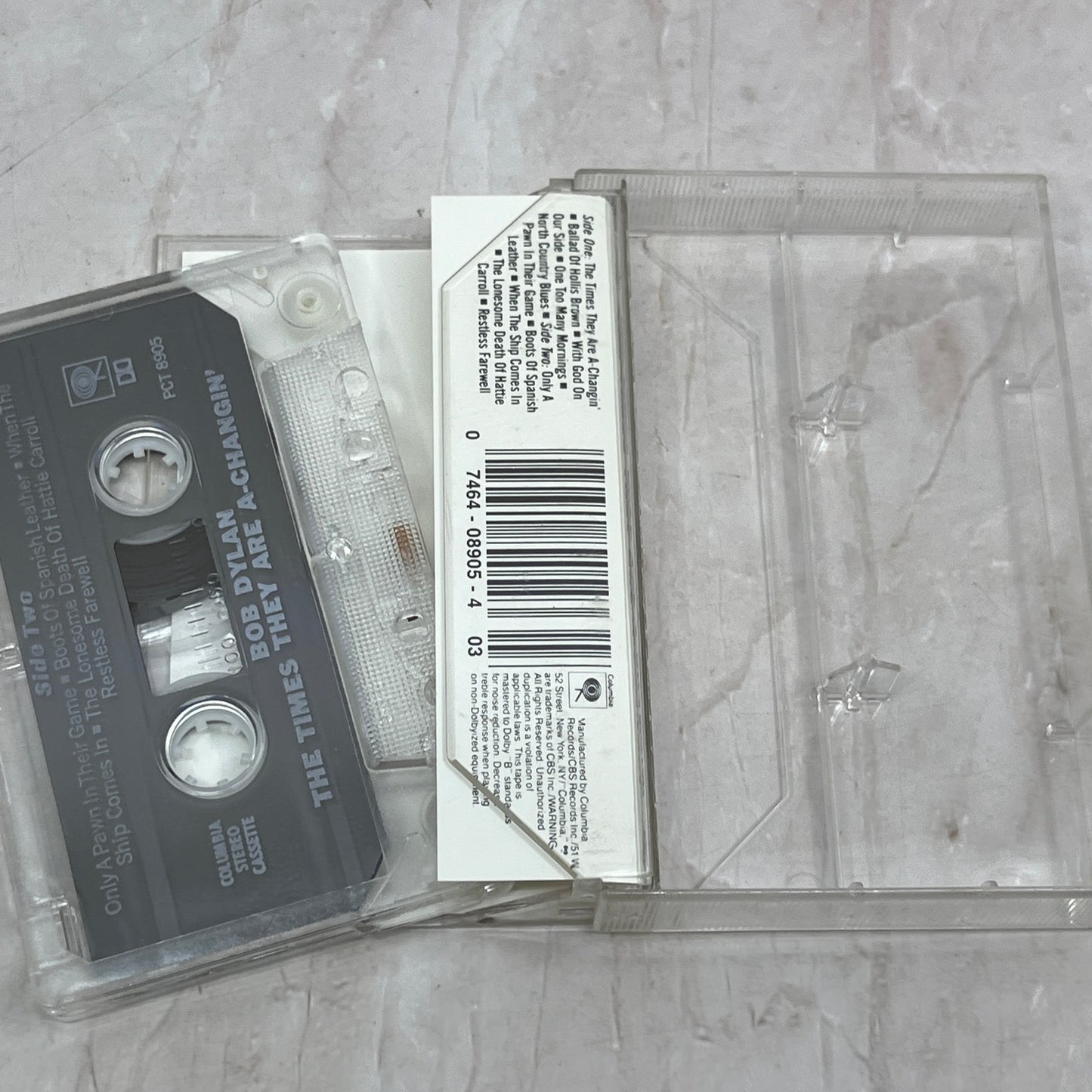 Bob Dylan The Times They Are A-Changin' Cassette Tape Ti5-CT2