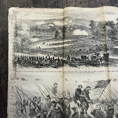 Gen. Tremont War in the Shenandoah Valley Original 1863 Civil War Engraving C68