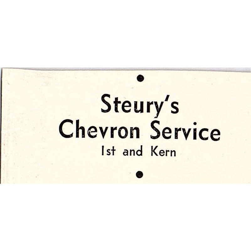 Everett S. Olin Shell Oil, Steury's Chevron Service - Taft CA 1965 Ad AF8-S24