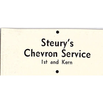 Everett S. Olin Shell Oil, Steury's Chevron Service - Taft CA 1965 Ad AF8-S24