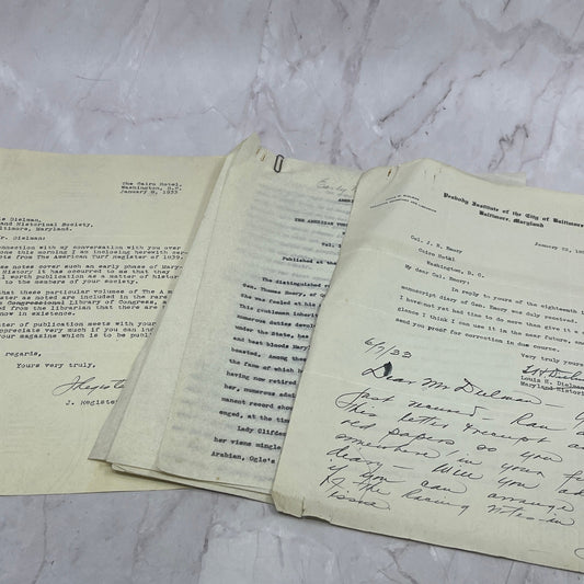 1931 Baltimore Genealogy Information Col. J.R. Emory Louis H Dielman TB8-OD