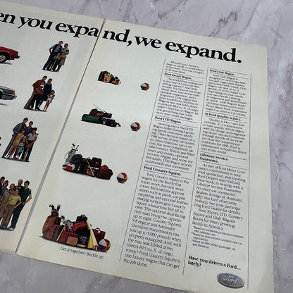 Ford Escort Country Squire LTD Wagon Club Wagon 2 Page Ad 1984 Ad AF8-6
