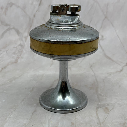 Vintage Maltese Chrome Atomic UFO Large Table Lighter TL11