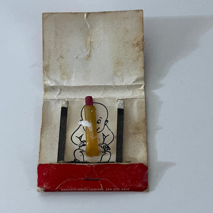 When I Was a Year Old... Naughty Novelty Vintage Matchbook SC4-R8