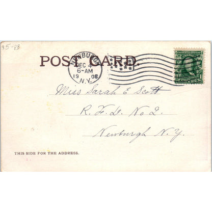 Eavesdropping SrJ Dog Puppy Mischief 1906 Postcard PD2