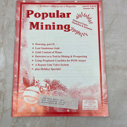 1988 Dec - Popular Mining Magazine - Treasure Hunting Gold Prospecting M19