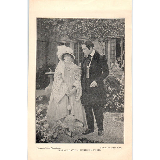 Marion Davies & Harrison Ford 1923 Little Old New York Photo Still AE5-PP