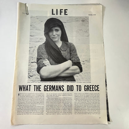 What the Germans Did to Greece 4 Pages 1940s WWII Era Article V29-5