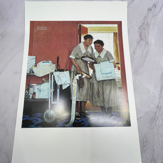 Just Married by Norman Rockwell Lithograph 11x16" Art Print V22