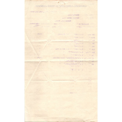 1909 Louisiana Long Leaf Lumber Company Fisher LA Billhead Letterhead D17