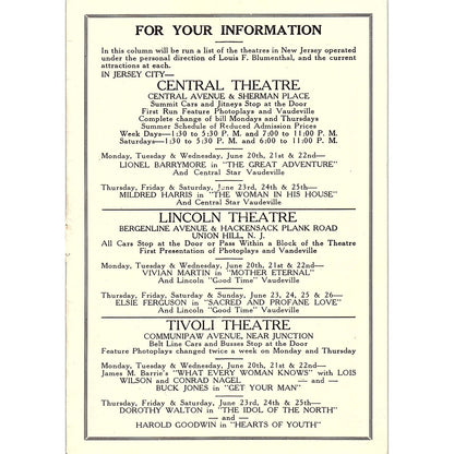 National Theatre The Lost Romance Lois Wilson & Conrad Nagel 1920s Ad AF3-8