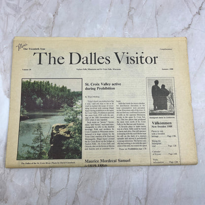 1988 The Dalles Visitor Newspaper St. Croix Valley Prohibition MN WI TF5-L1