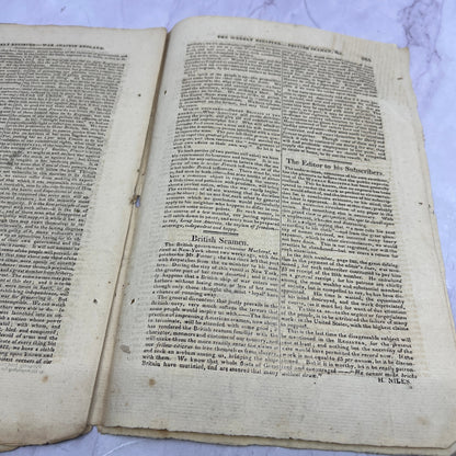 Baltimore Weekly Register June 27, 1812 - War of 1812 Madison Proclamation AF9-6