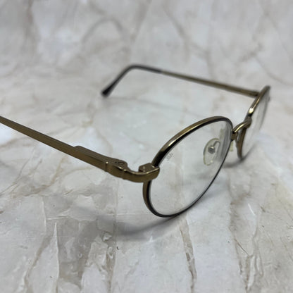 Vintage Oval AOSafety Gold Tone Sunglasses Eyeglasses Frames TE9-G2-9