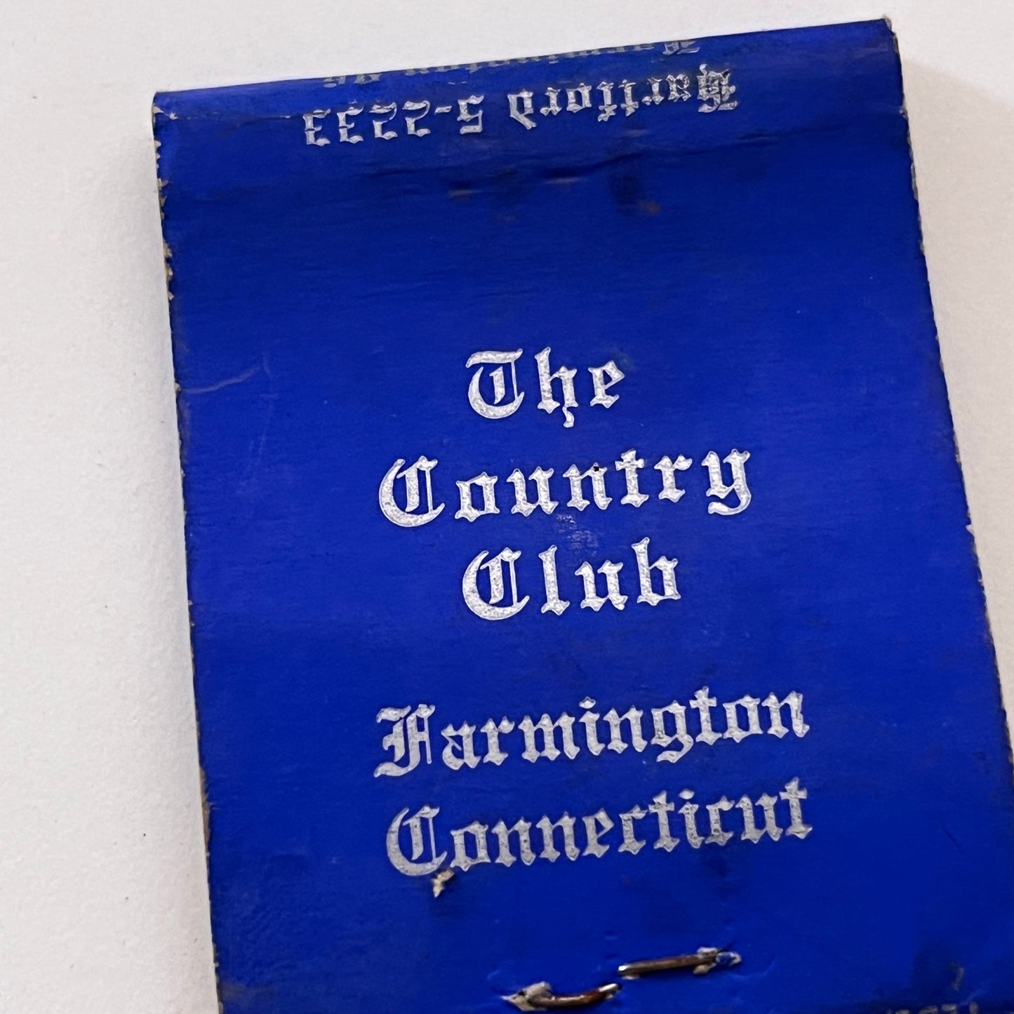 The Country Club Farmington CT Vintage Matchbook Cover TB8-MB3-1
