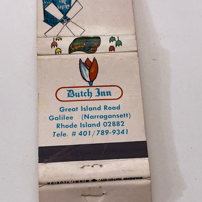Dutch Inn Great Island Road Galilee Narragansett RI Matchbook Cover TB6-MB1-8