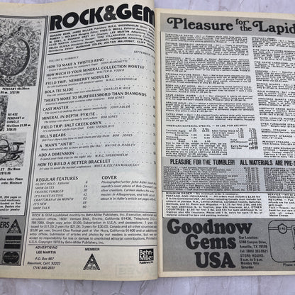 Bolas & Anties Pyrite Make a Twisted Ring - Rock & Gem Magazine - Sep 1978 M23