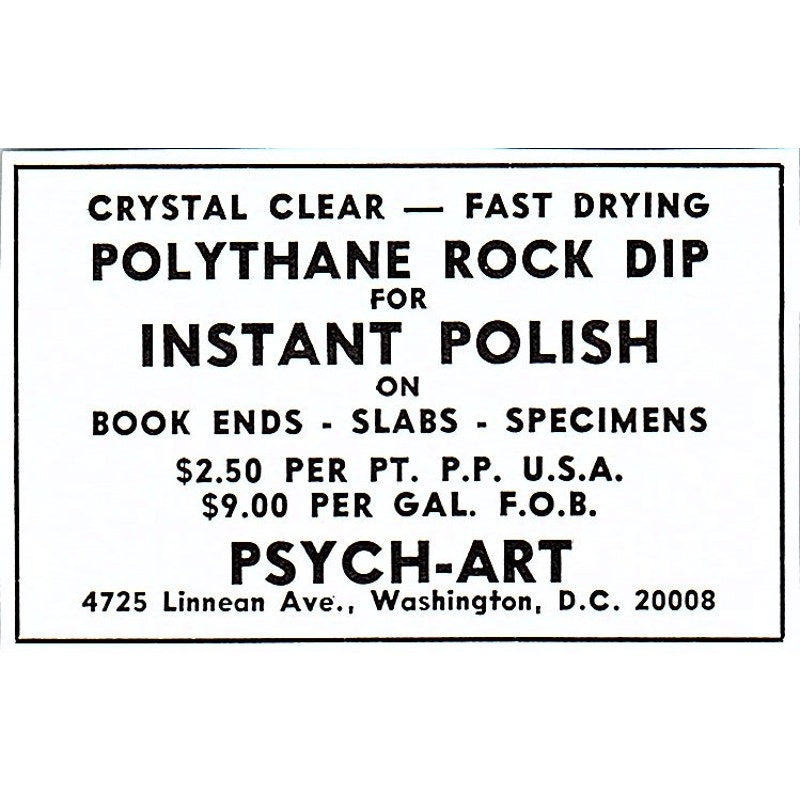 Psych-Art Rock Dip Washington DC 1972 Ad AF8-M3