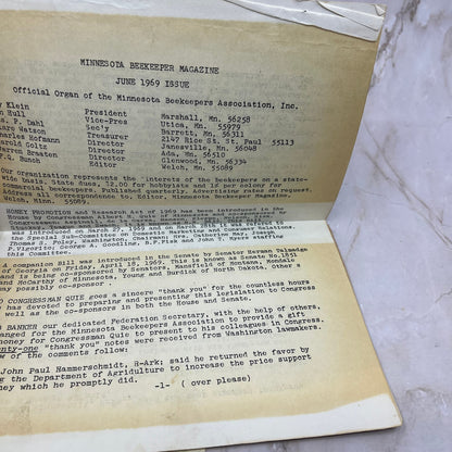 1969 Jun The Minnesota Beekeeper Magazine Red Wing MN Beekeepers Association TD5