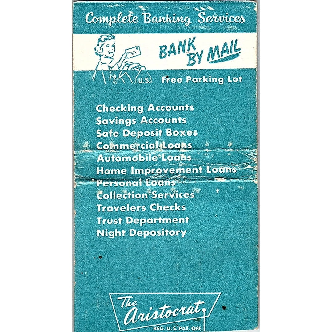 Exchange National Bank of Tampa FL Vintage Matchbook Cover SF3-Y4