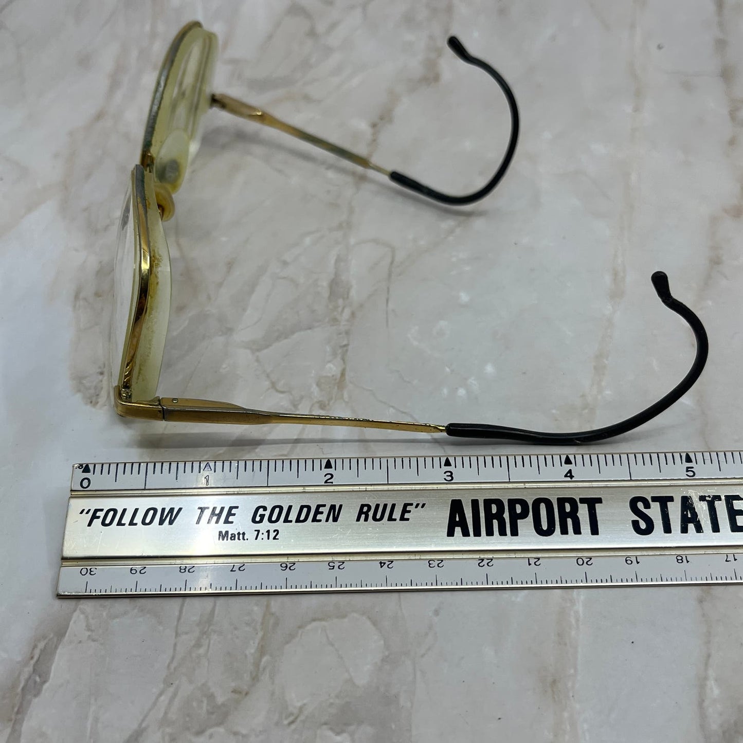 Retro Klixx Wrap Arm Gold Tone Aviator Sunglasses Eyeglasses Frames TD7-G5-1