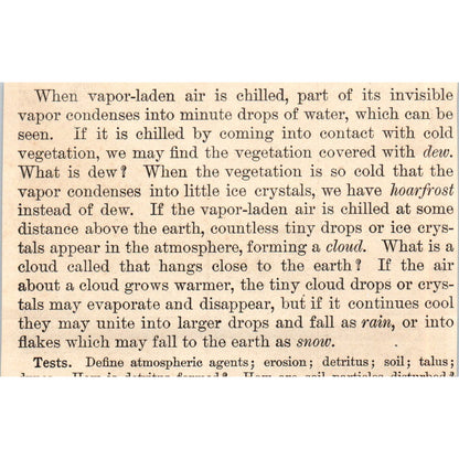 Devils Lake, Rocky Mountains Talus Slopes 1901 Engraving AF2-P4