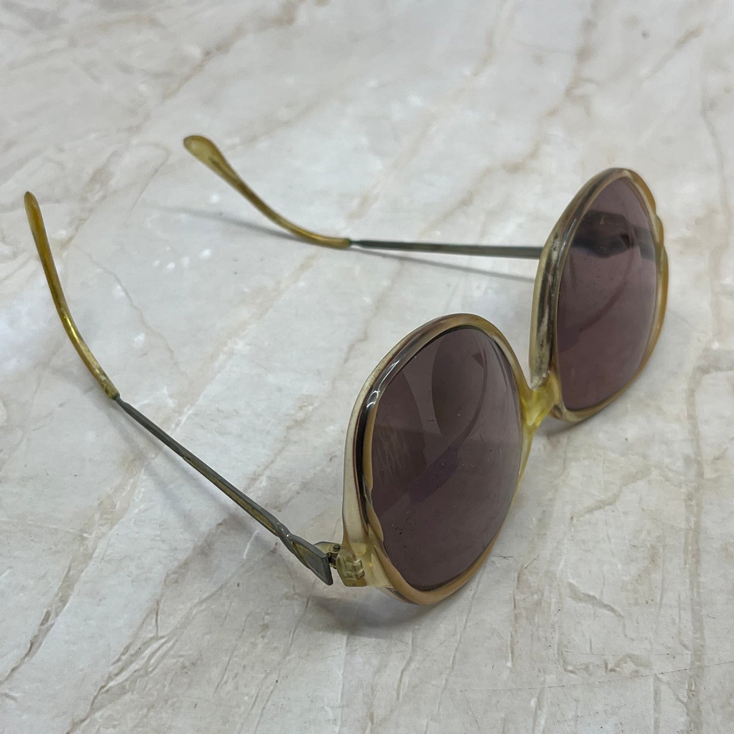 Retro Oversize Metal Arm Sunglasses Eyeglasses Frames TD5G2-4