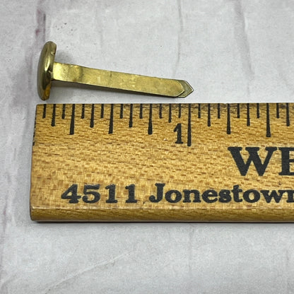 Vintage Deco Fasteners - Brads - 1" Big Top Brass- 40 Brads SB7