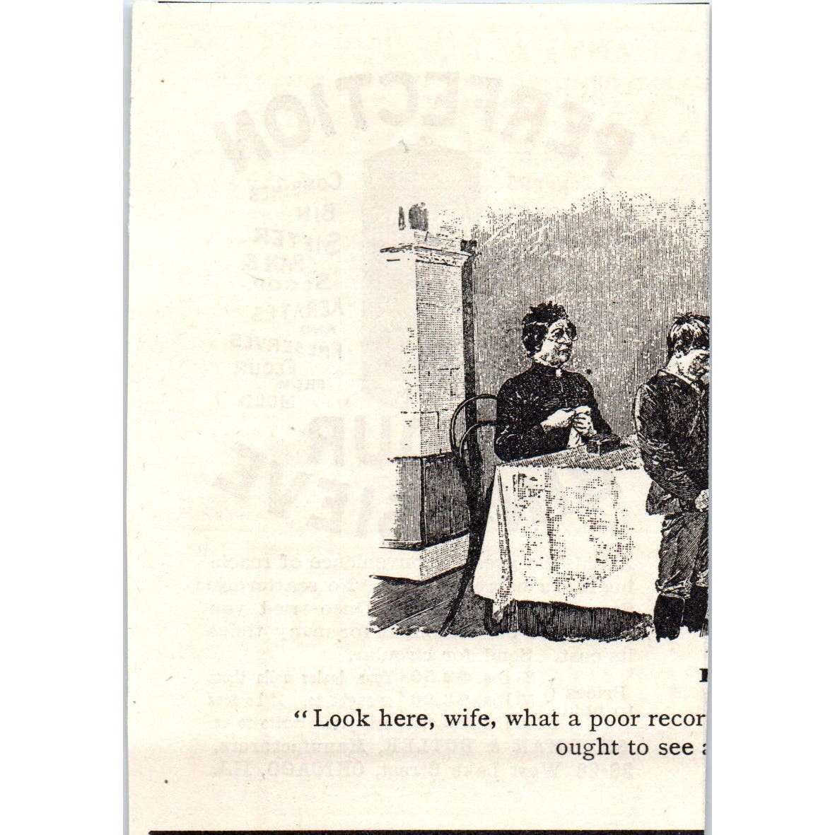 Perfection Sherman & Butler Flour Bin and Sieve c1890 Victorian Ad AE8-CH7