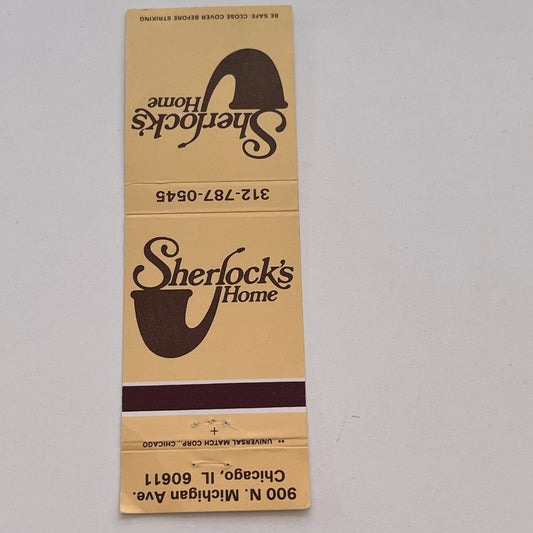 Sherlock's Home Restaurant Chicago Vintage Matchbook Cover TB6-MB2-3