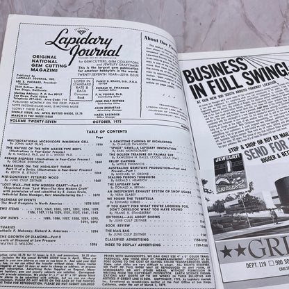 Dekalb Diopside St. Lawrence Co NY - Lapidary Journal Magazine - Oct 1973 M26