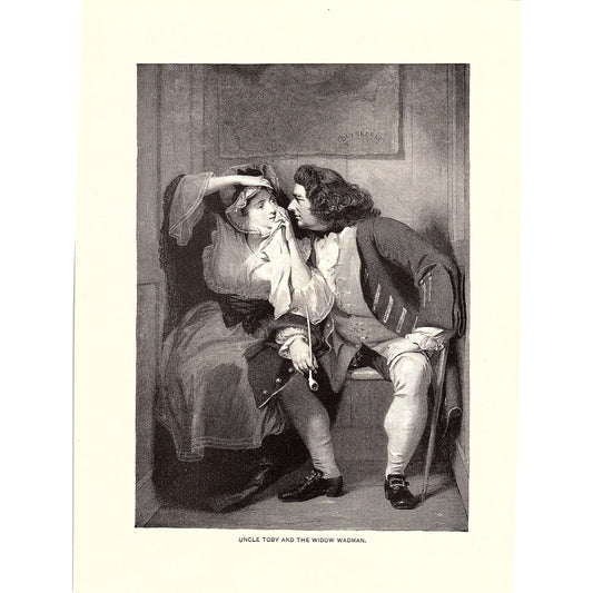 Uncle Toby and the Widow Wadman Engraving Art Print 9x11 V6