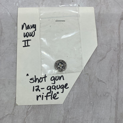 WWII Navy Shot Gun Rifle 12 Gauge Plastic Metallic Button SF4